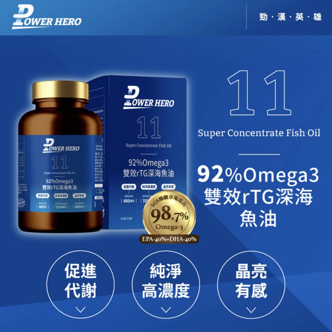PowerHero®香港授權經銷商_92%Omega3 雙效rTG深海魚油_熱賣產品